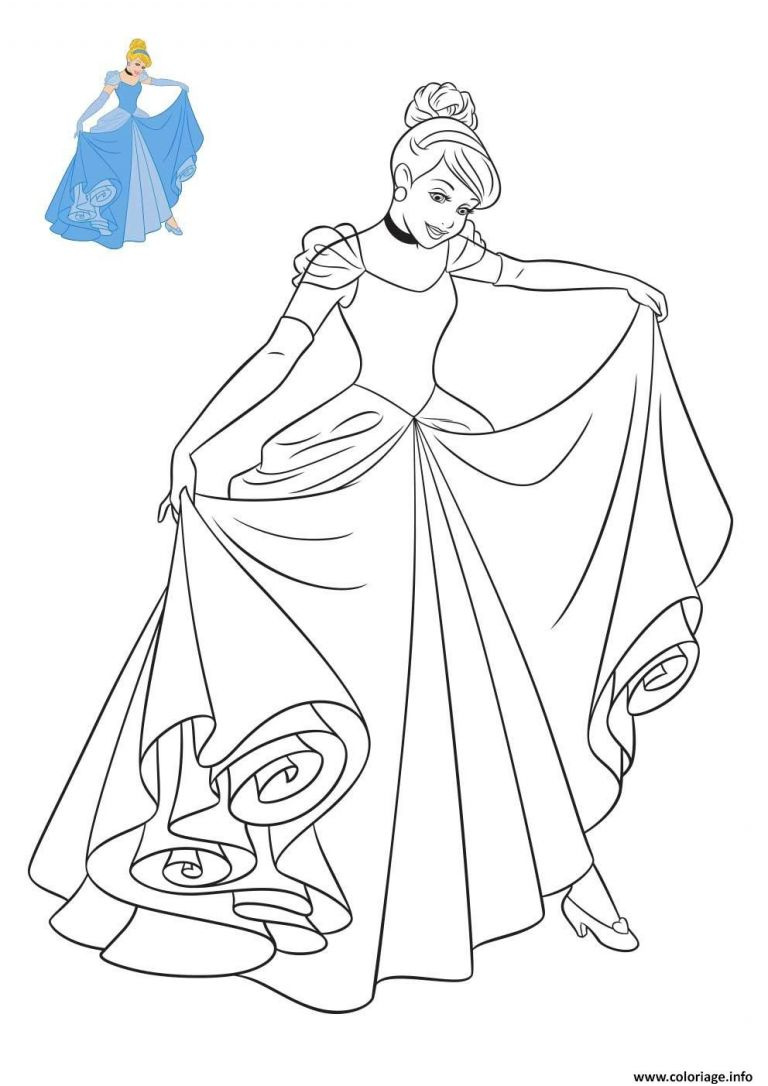 cendrillon dessin impressionnant collection coloriage princesse disney cendrillon jecolorie