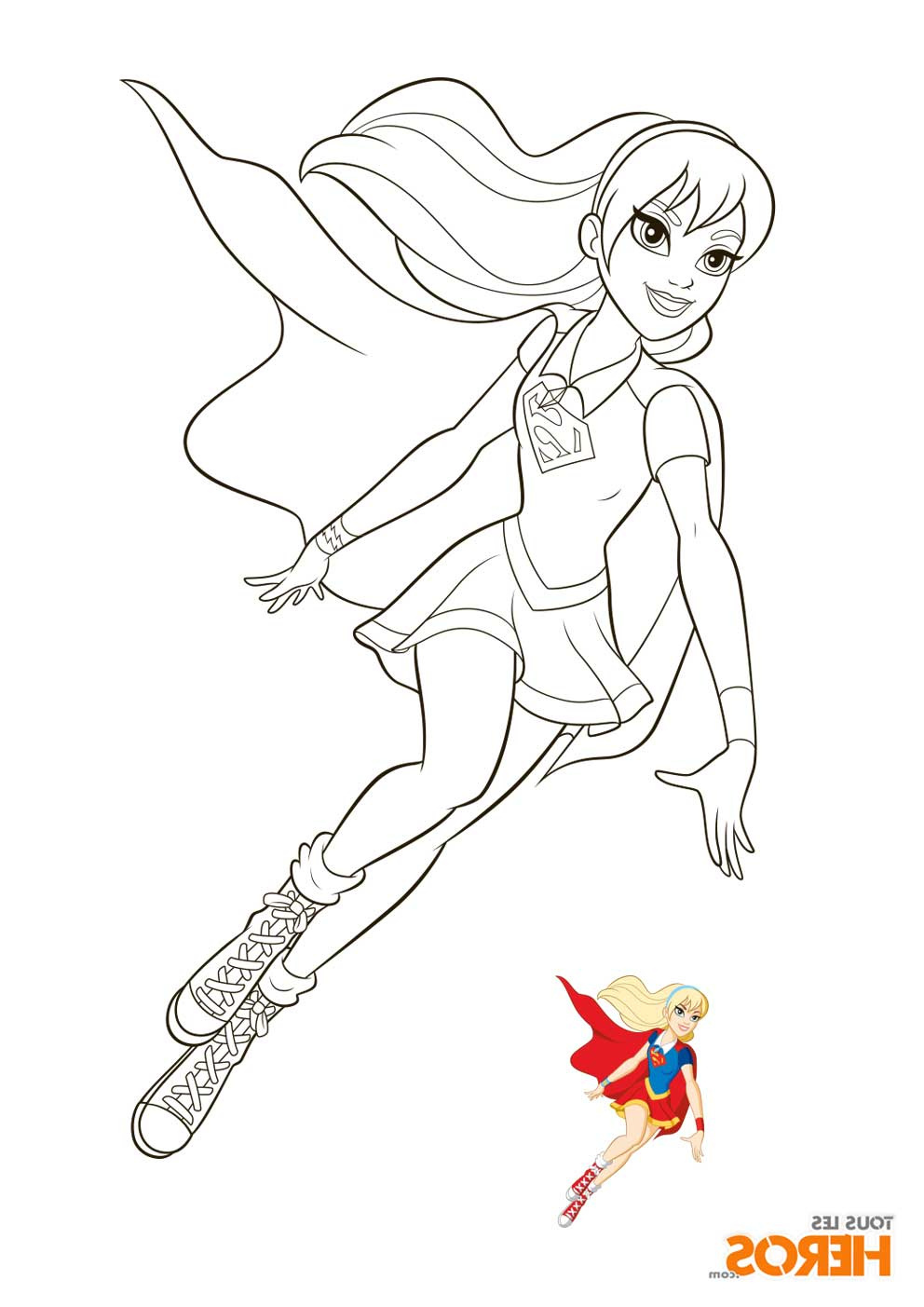 12 aimable coloriage heros images