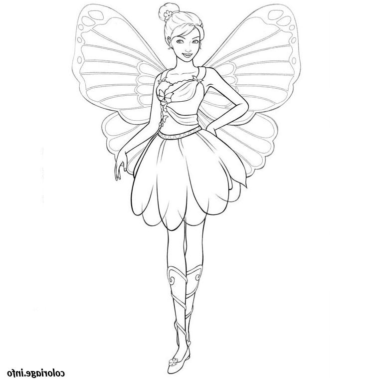 barbie mariposa coloriage dessin 186