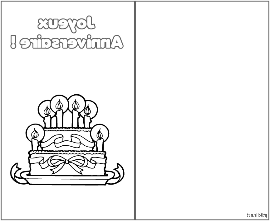 coloriage cartes d invitation pour anniversaire