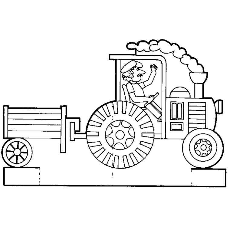 coloriage tracteur