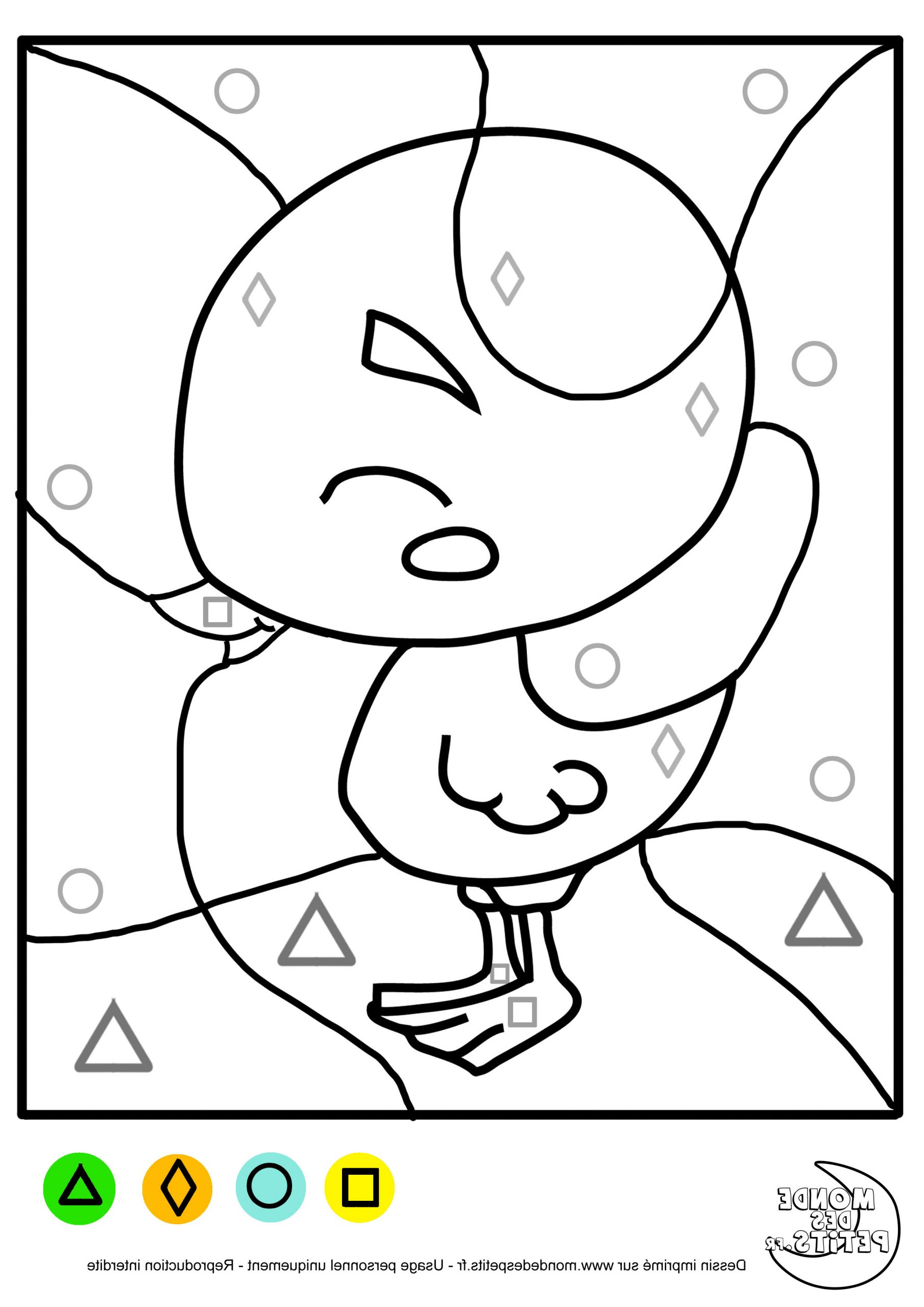 coloriage code maternelle
