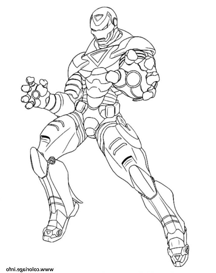 avengers iron man coloriage