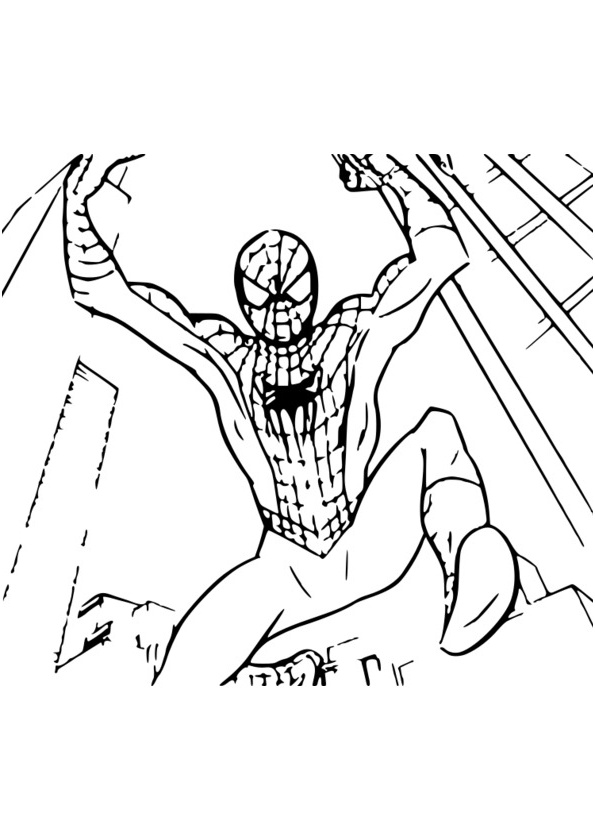 coloriage magique spiderman
