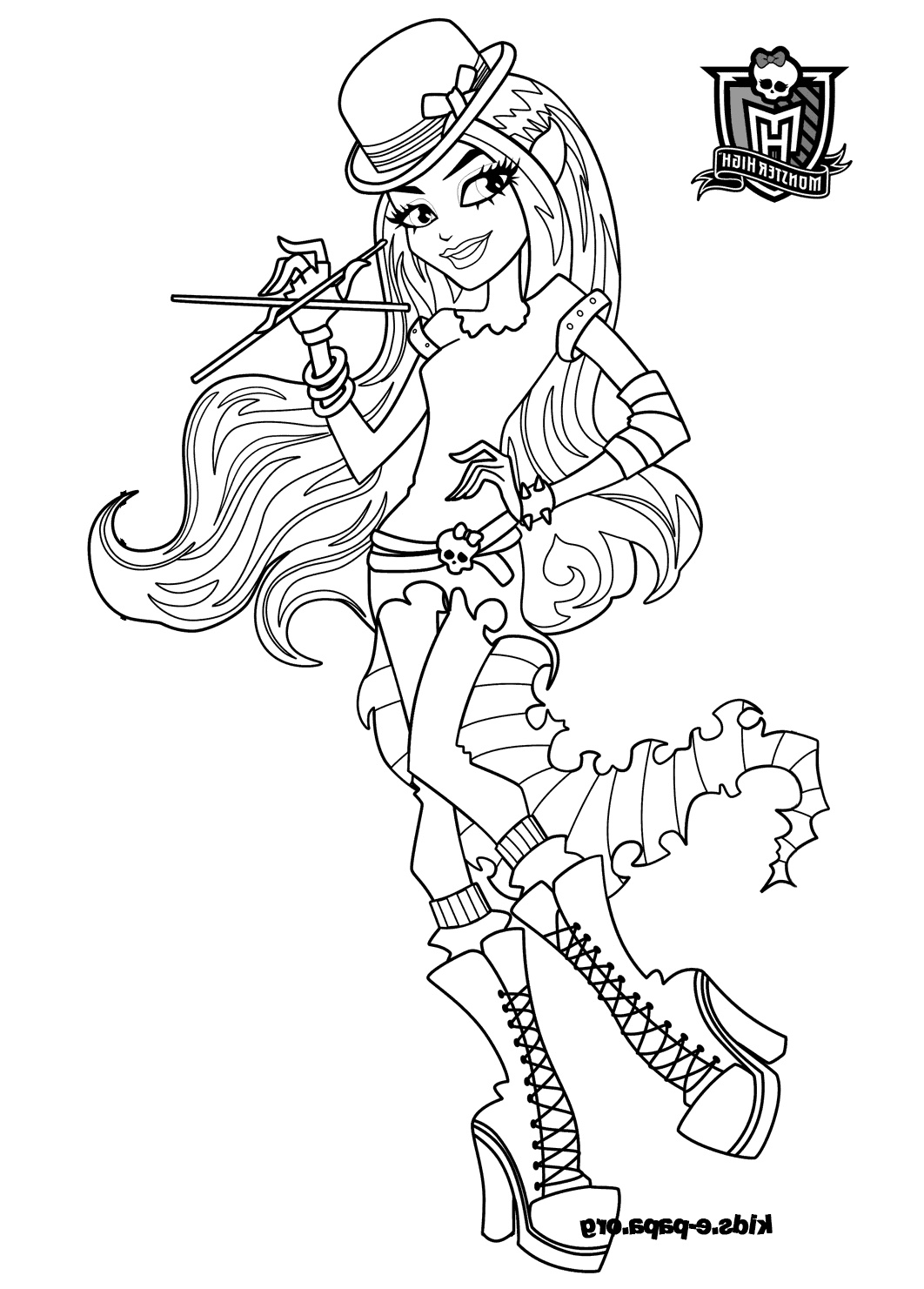 coloriage monster high rochelle