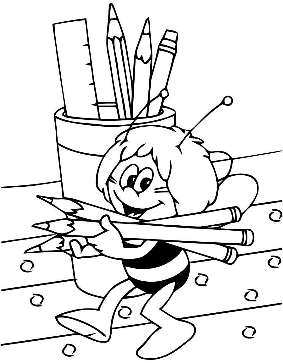 coloriage maya l abeille