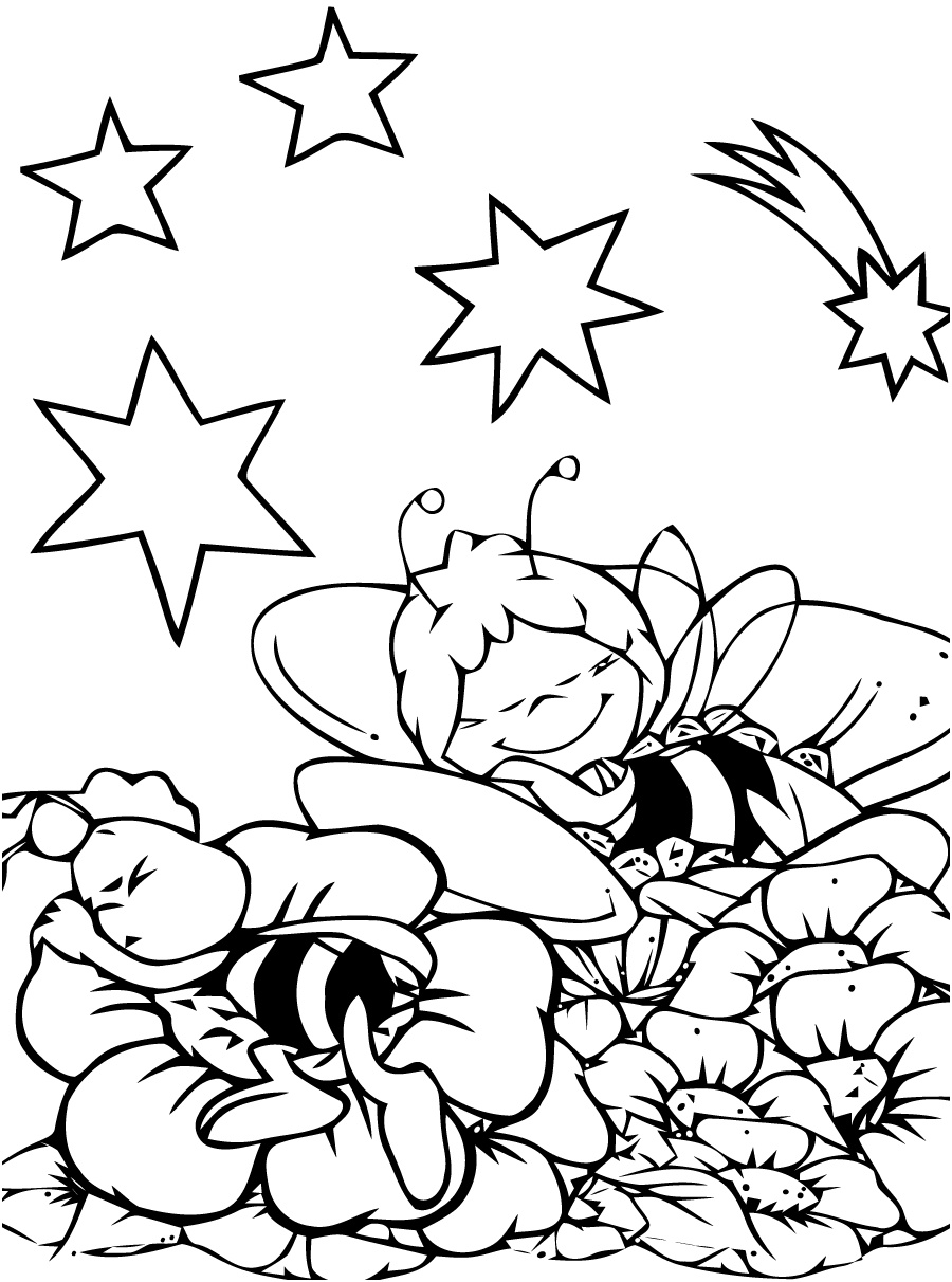 maya l abeille coloriage imprimer