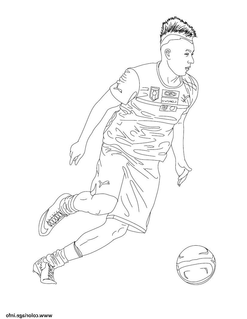 stephan el shaarawy joueur de foot coloriage