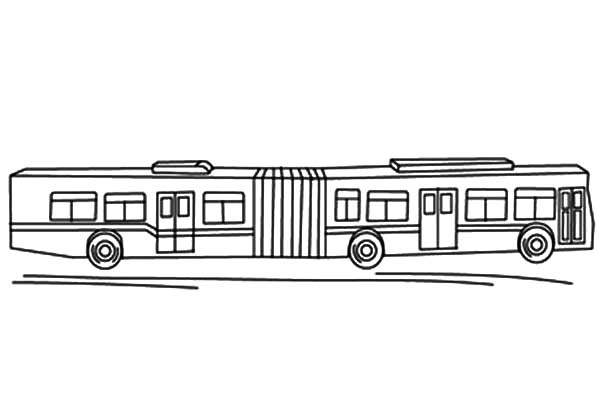 folding bellows city bus coloring pages