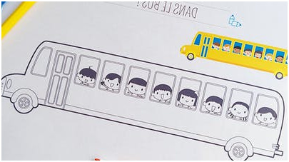 coloriage bus scolaire