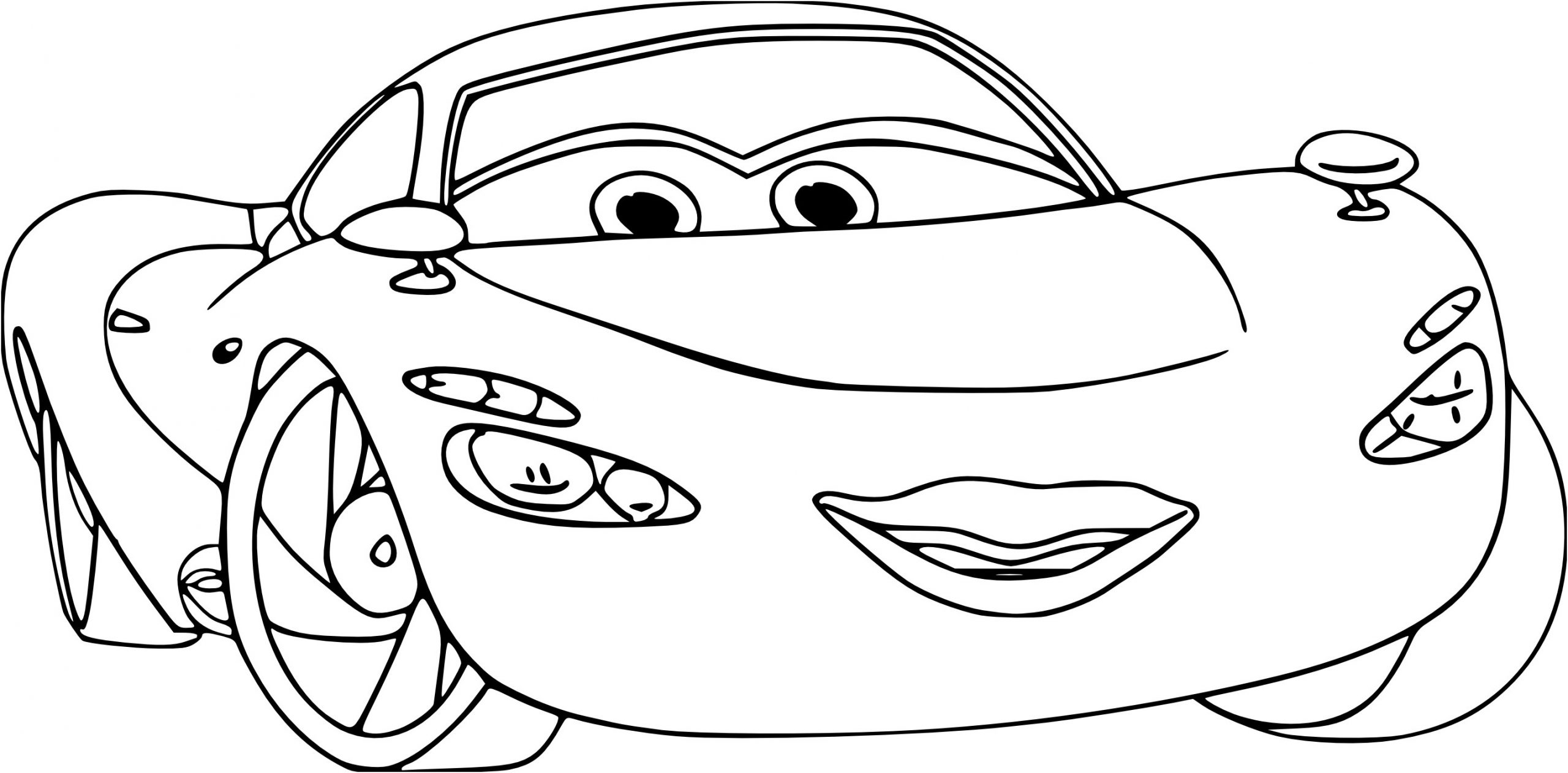 coloriage cars holley shiftwell gratuit