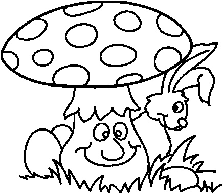 mushrooms coloring pages 1