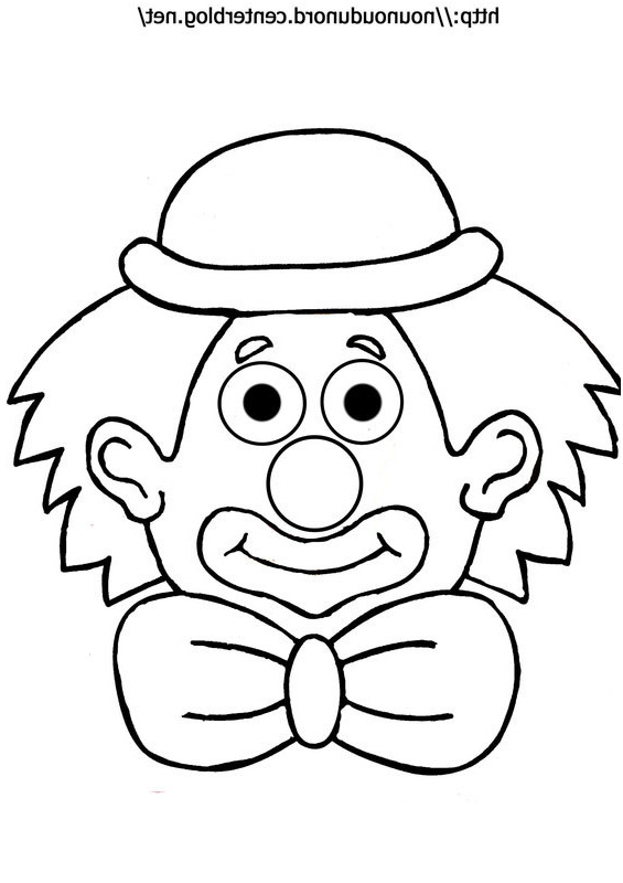 dessin clown pour maternelle