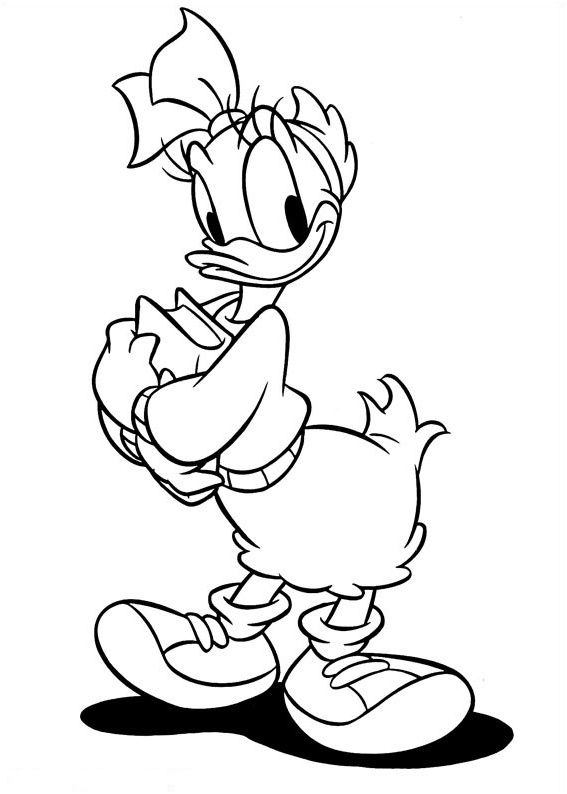 disney daisy duck coloring pages