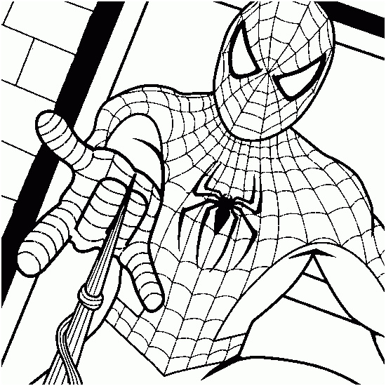 coloriage de spiderman imprimer gratuit