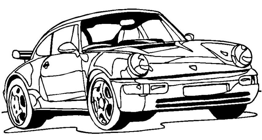 dessin voiture de rallye