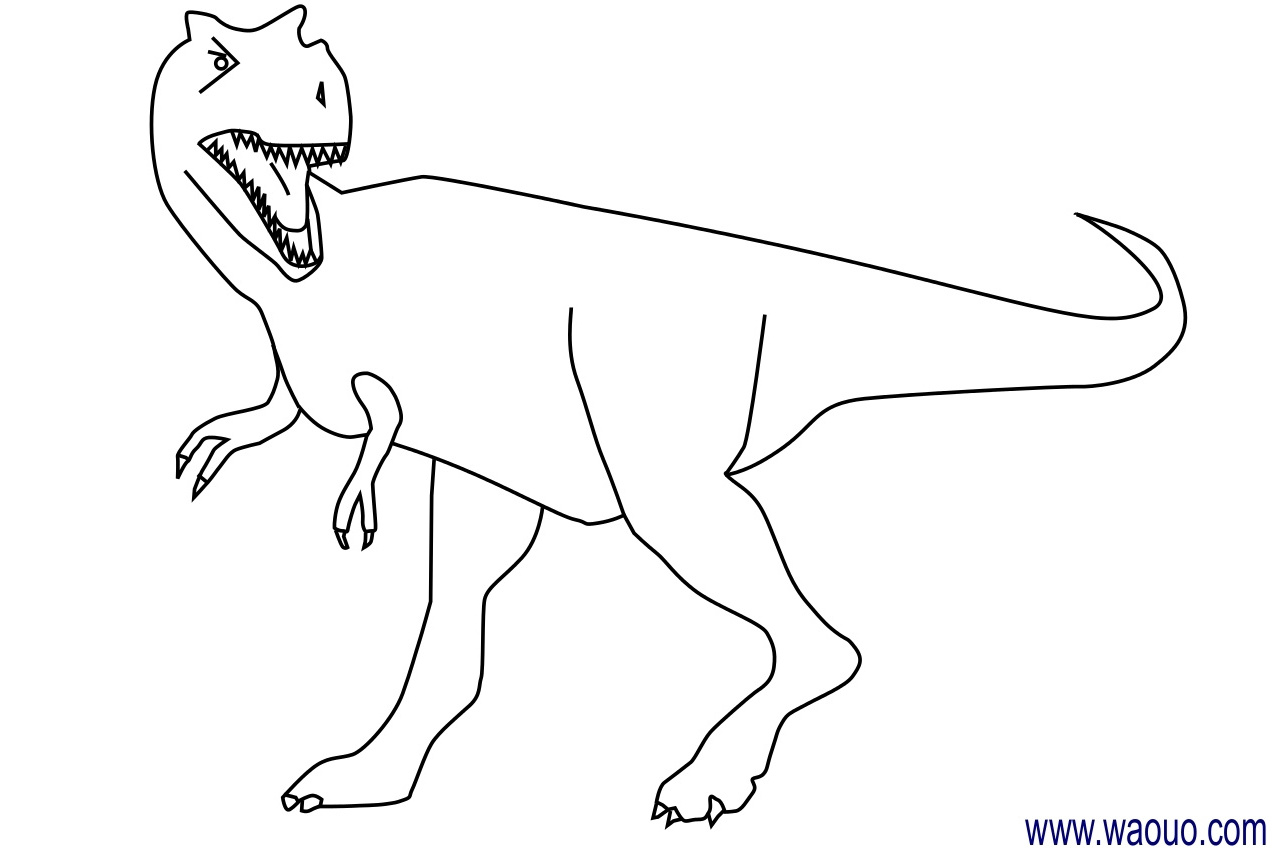 coloriage dinosaure tyrannosaure bestof collection dessin dinosaure facile colorier les enfants