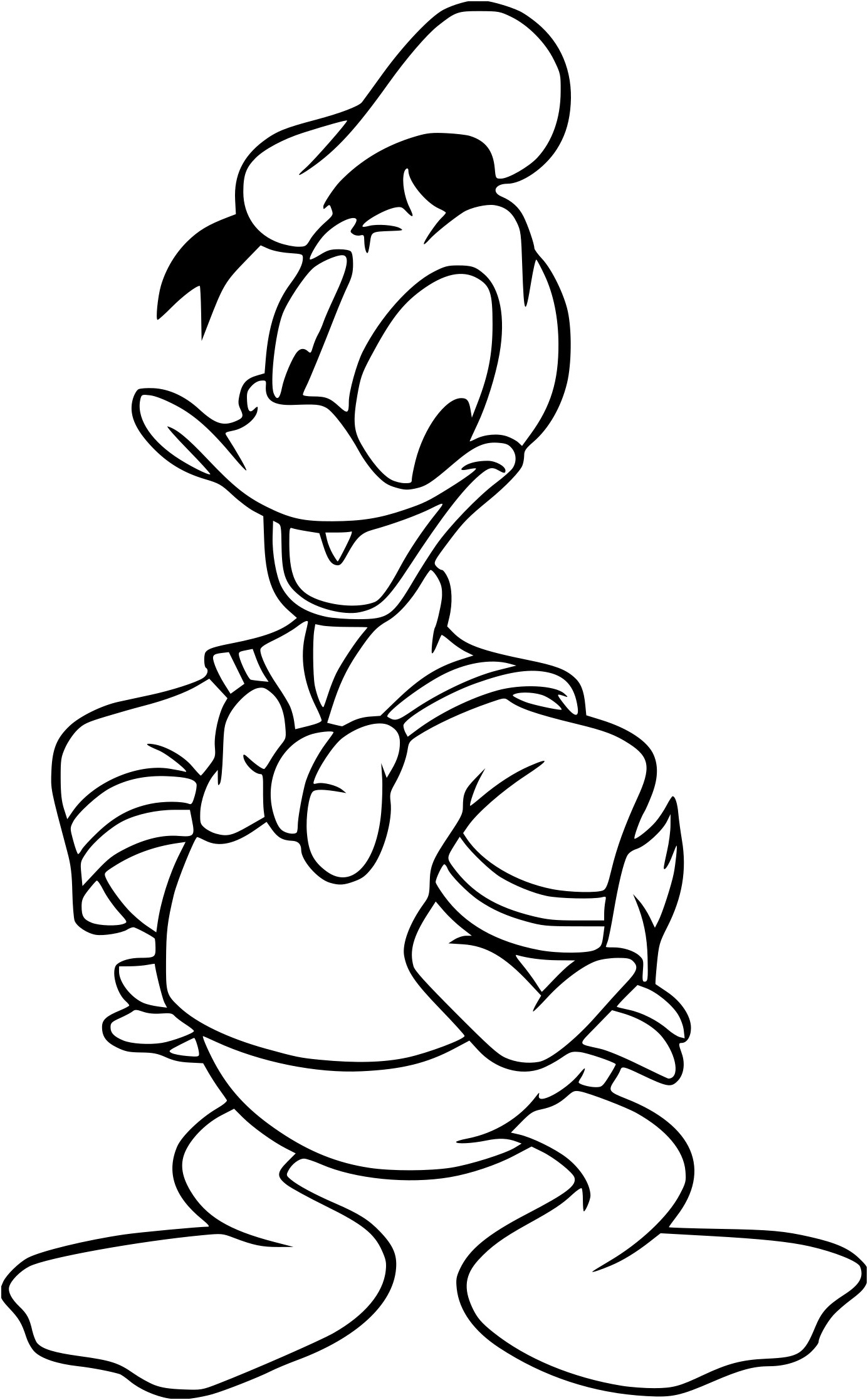 coloriage donald duck