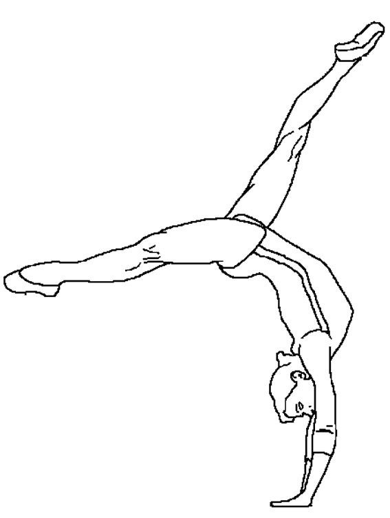 dessin gymnastique artistique imprimer