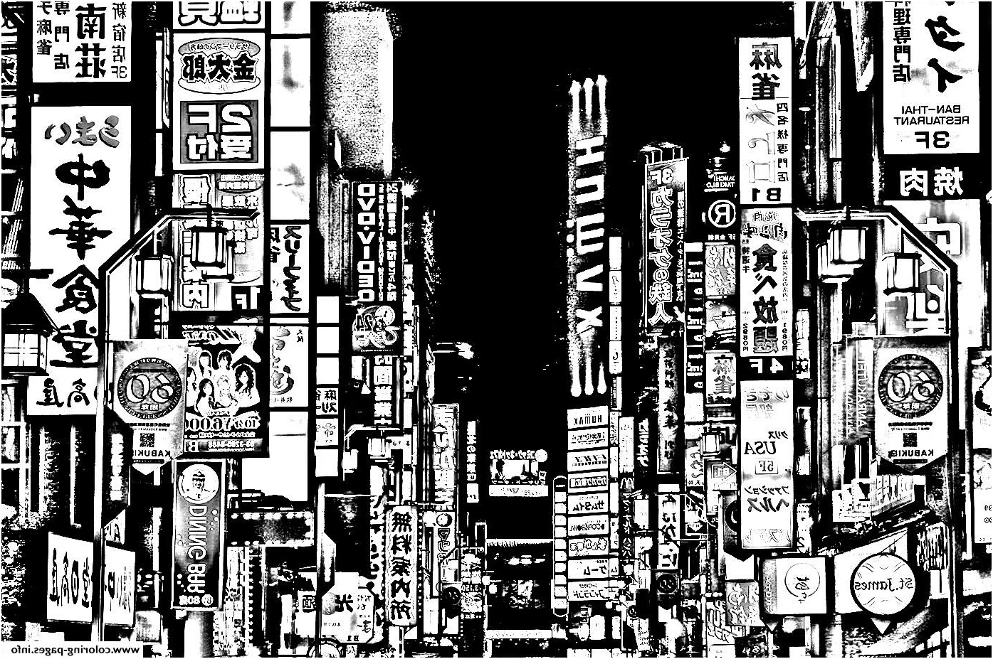 city japan tokyo city printable coloring pages book 9992