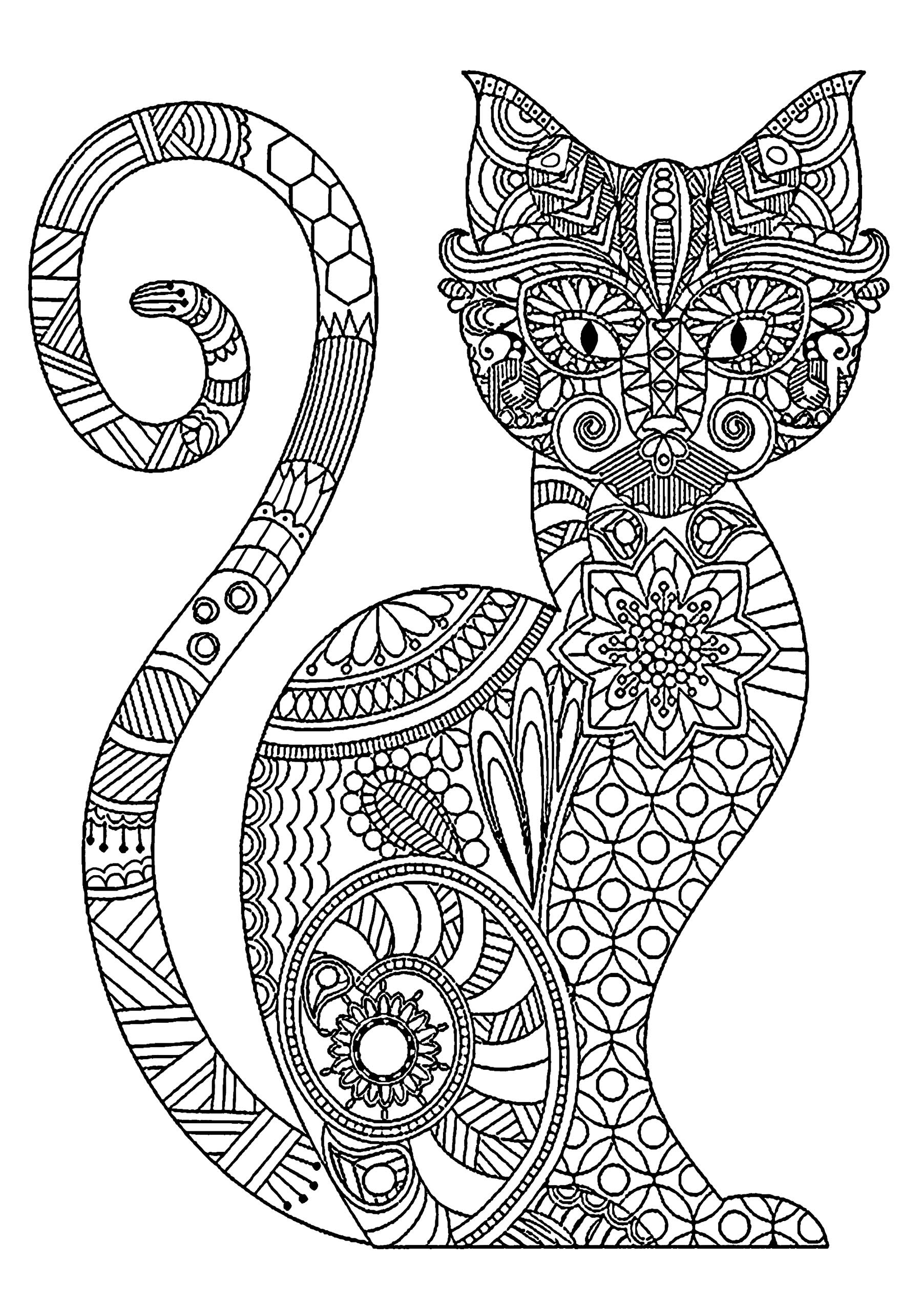 image=cats coloring pages for children cats 1