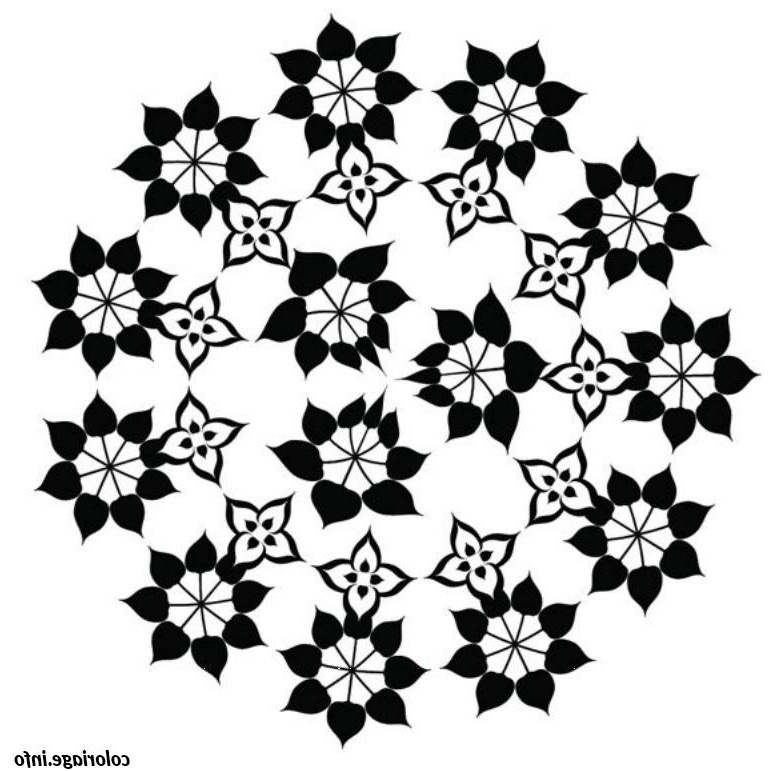 mandala fleur 2 coloriage dessin 2436