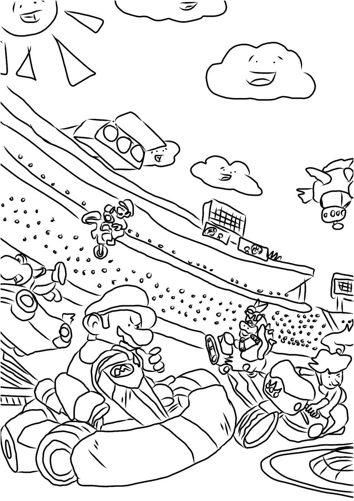 mario and luigi coloring pages