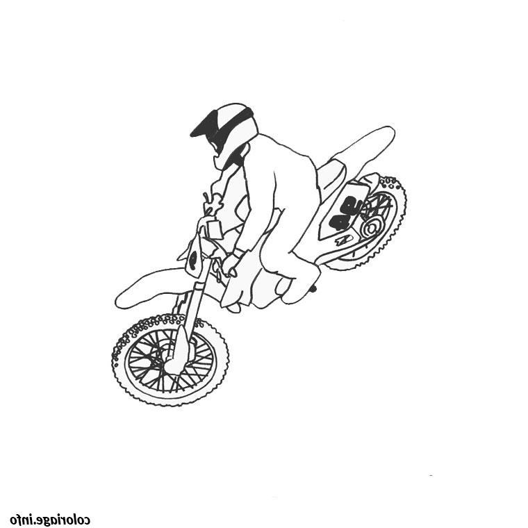 moto de cross coloriage 2031