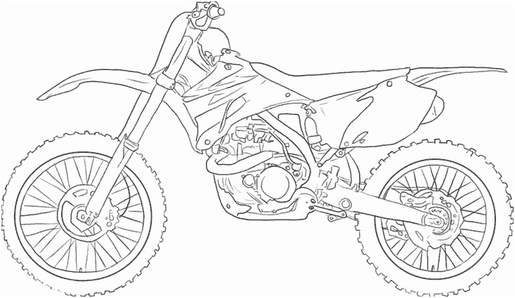 coloriage de moto cross