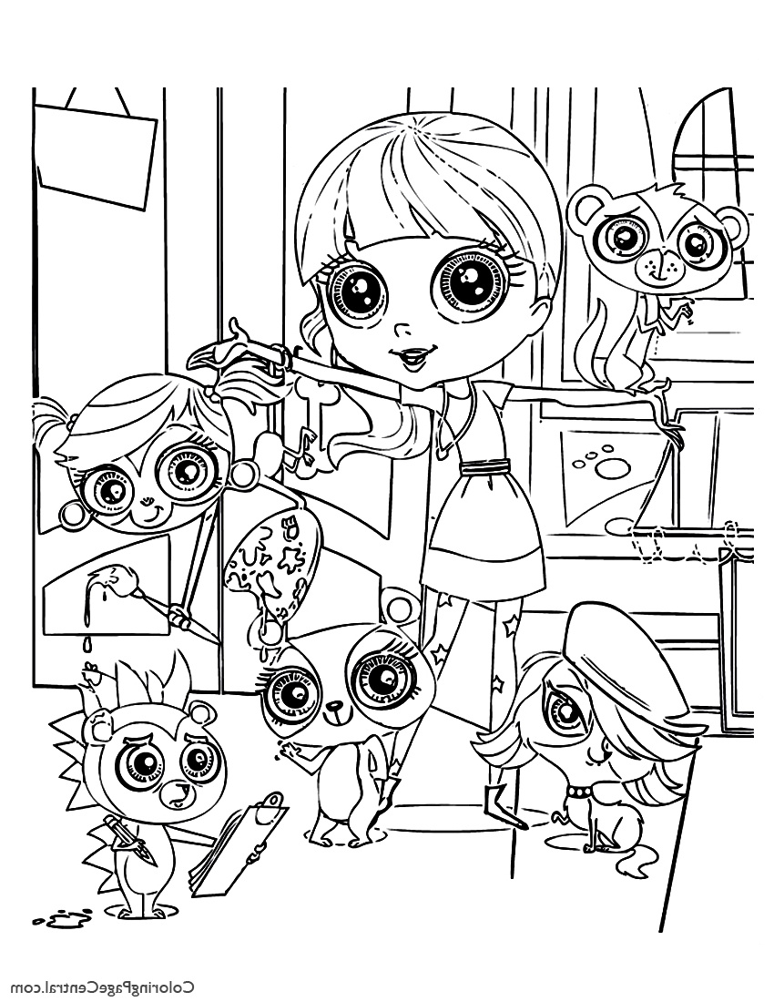 littlest pet shop 02 coloring page