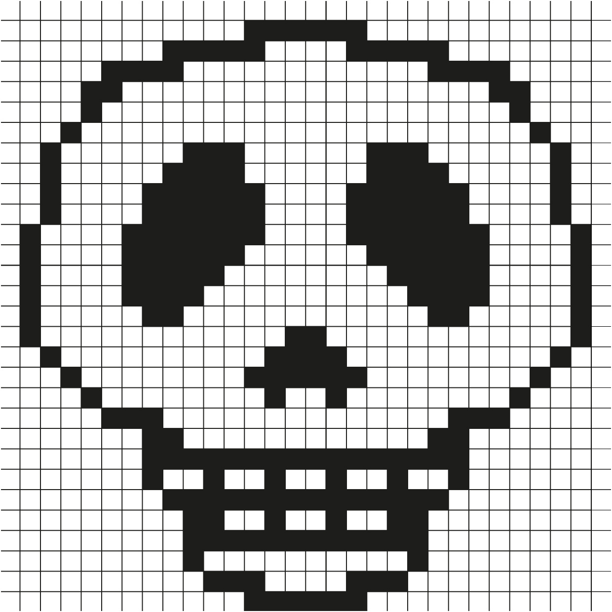 feuille pour pixel art a imprimer