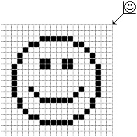 smiley pixel art