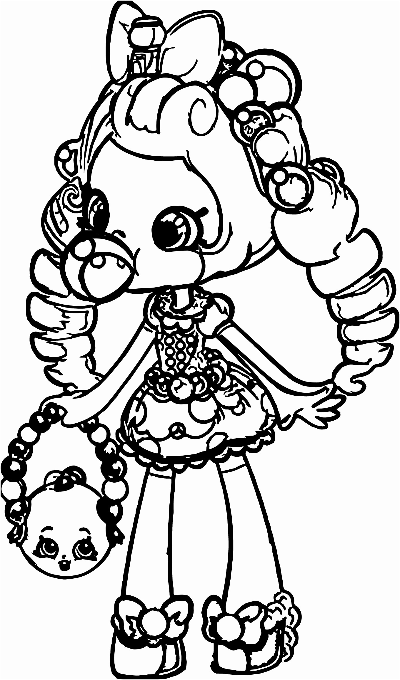 shoppie dolls coloring pages