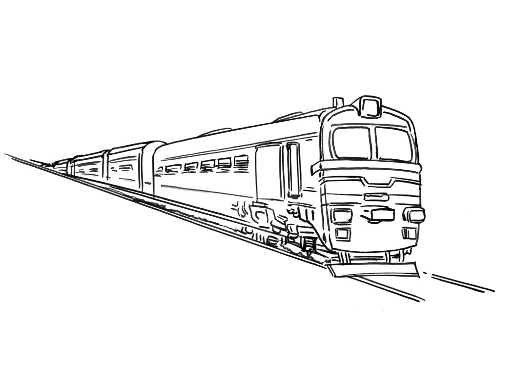 dessin wagon de train
