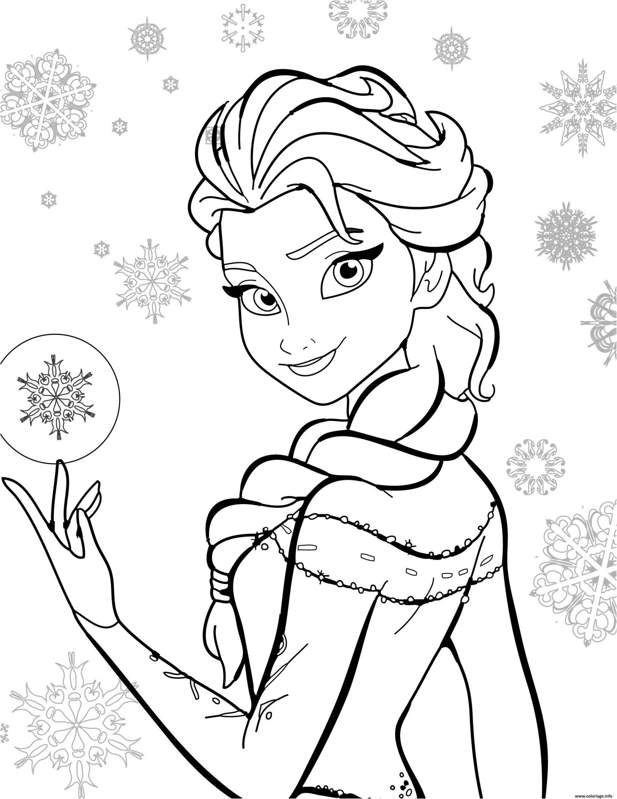 dessin de la reine des neiges unique photos coloriage disney la reine des neiges jecolorie