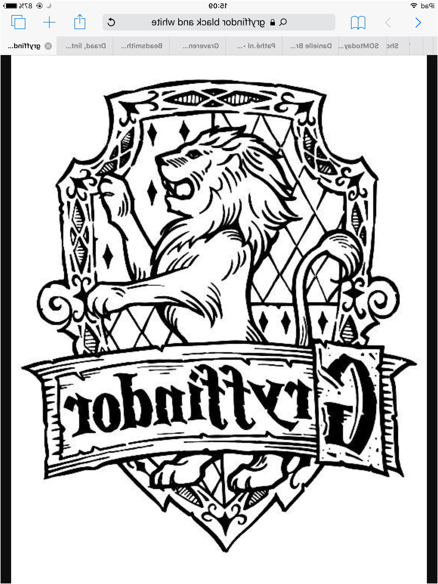 hogwarts houses coloring pages