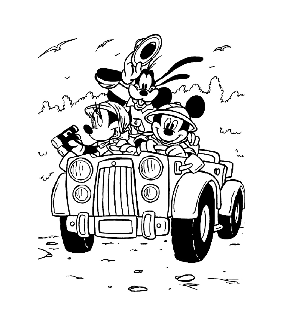 image=mickey and his friends Coloring for kids mickey and his friends 2