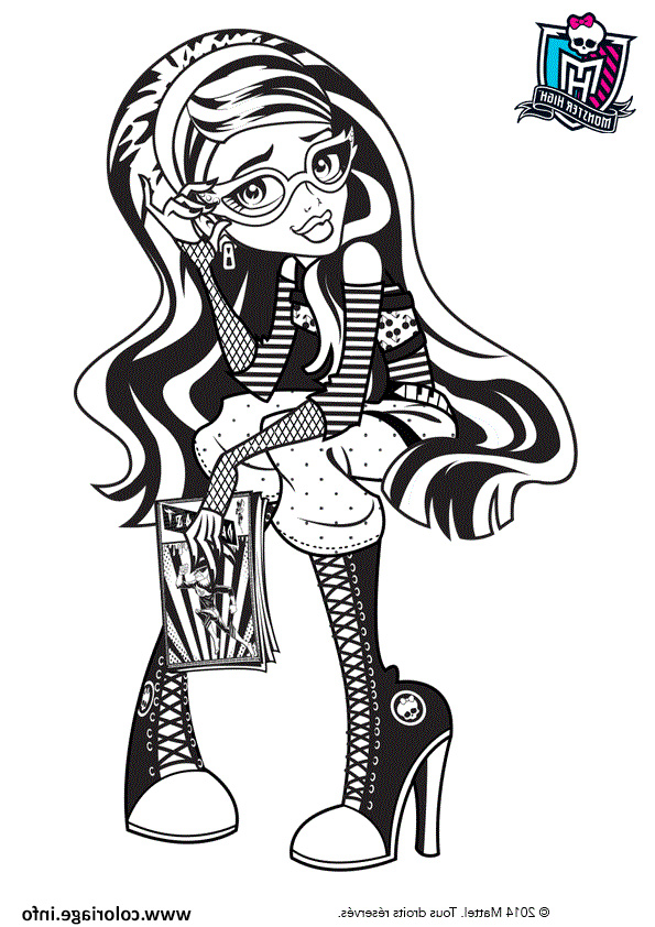 monster high ghoulia yelps pose photo coloriage