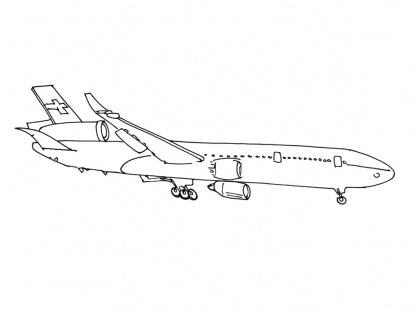 coloriage a dessiner un avion