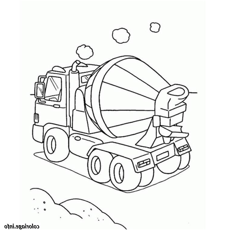 camion de chantier coloriage 2263