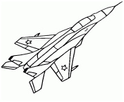 avion de chasse 44 coloriage dessin