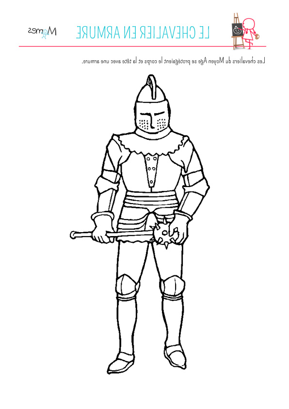 Coloriage armure de chevalier