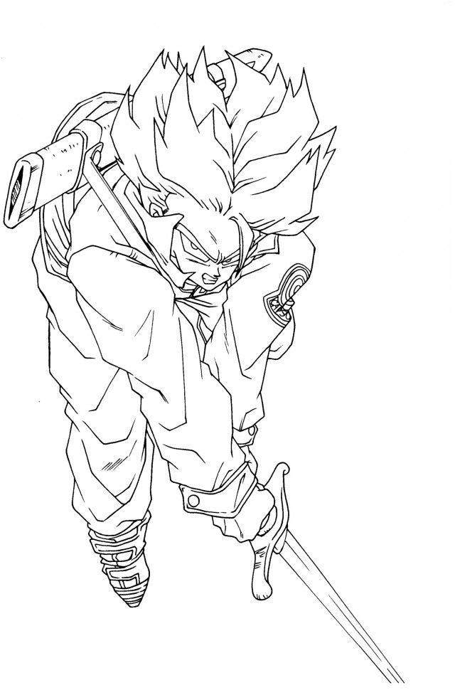 dragon ball z coloring pages ve a