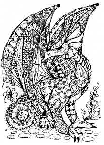 coloriage dragons