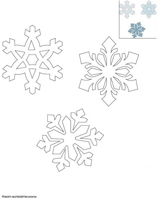 coloriage de noel les flocons de neige a imprimer gratuitement pour les enfants 270 B