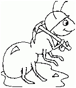 coloriage cigale fourmi