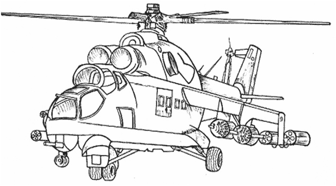 coloriage helicoptere militaire a imprimer