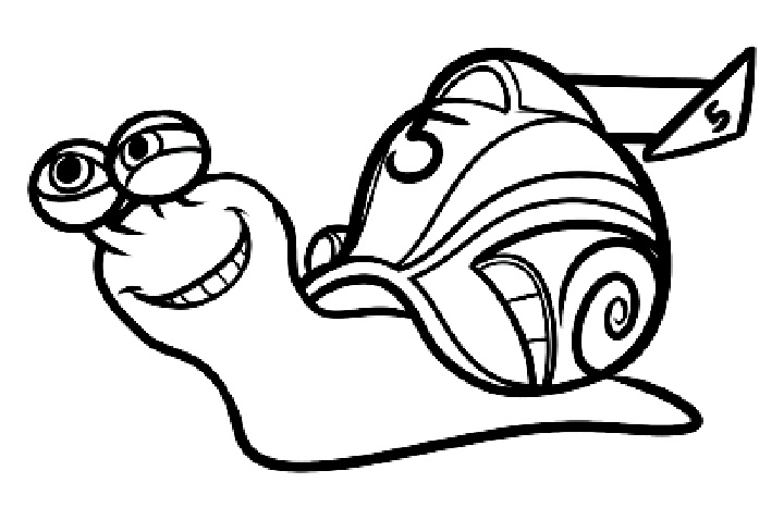 dessin a colorier hugo l escargot smiley