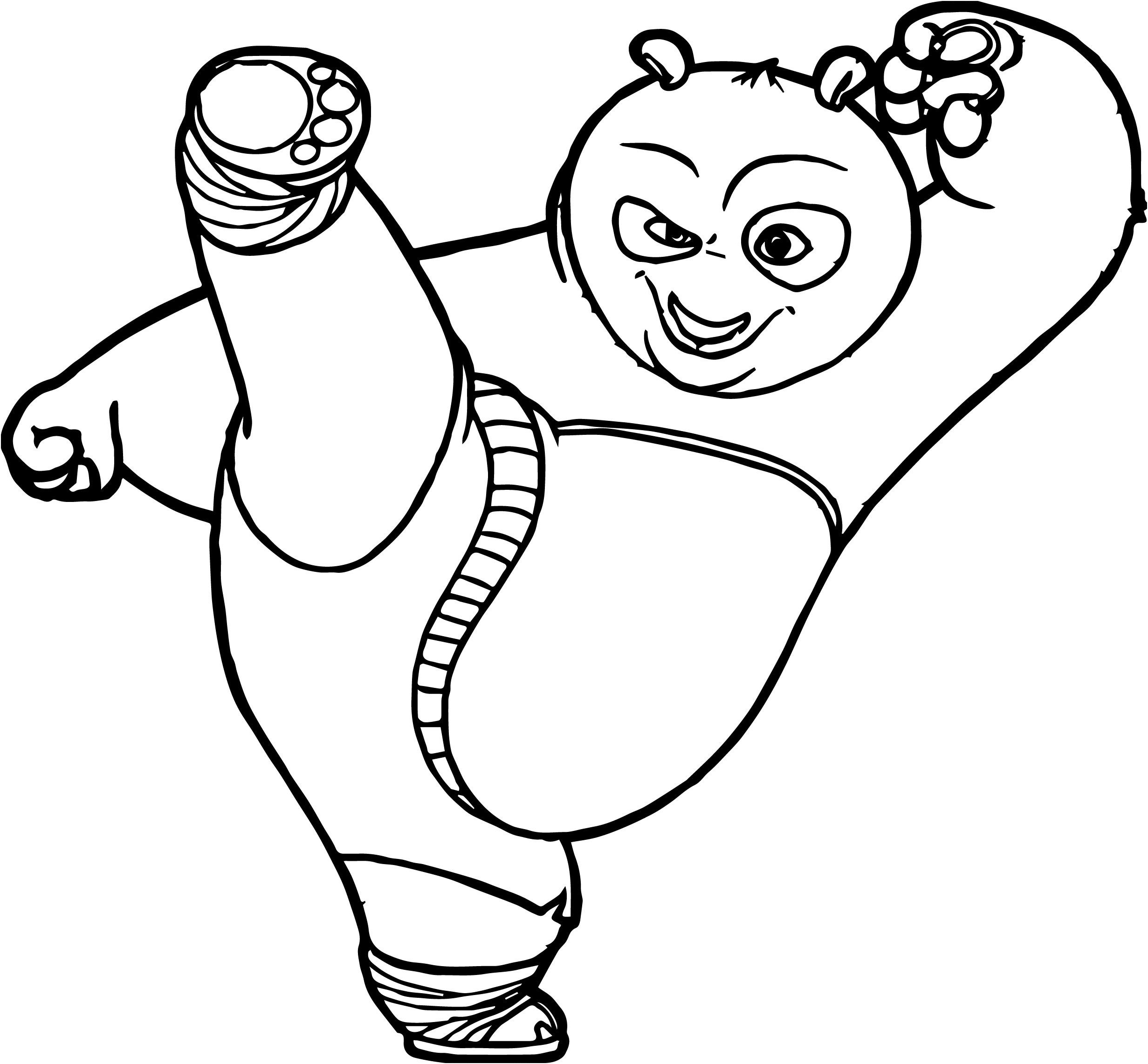 belle coloriage kung fu panda 2