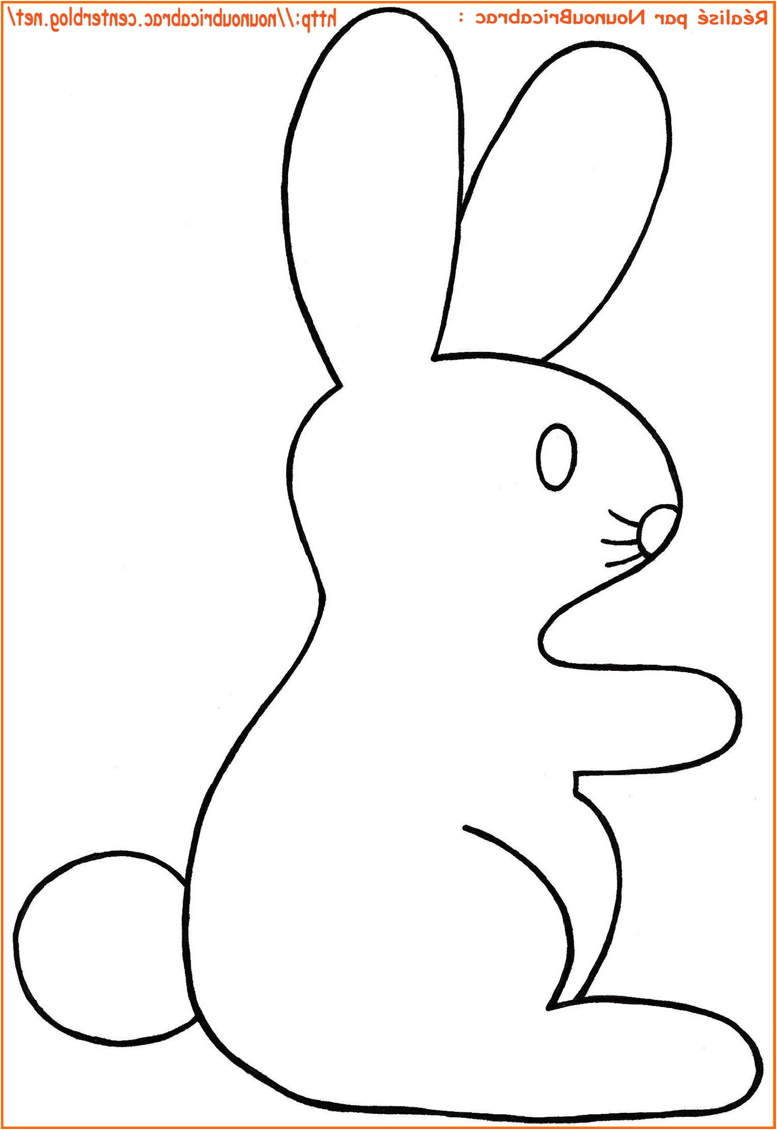 dessin d un lapin de paques